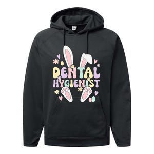 Dental Hygienist Bunny Dental Hygiene Easter Day Performance Fleece Hoodie