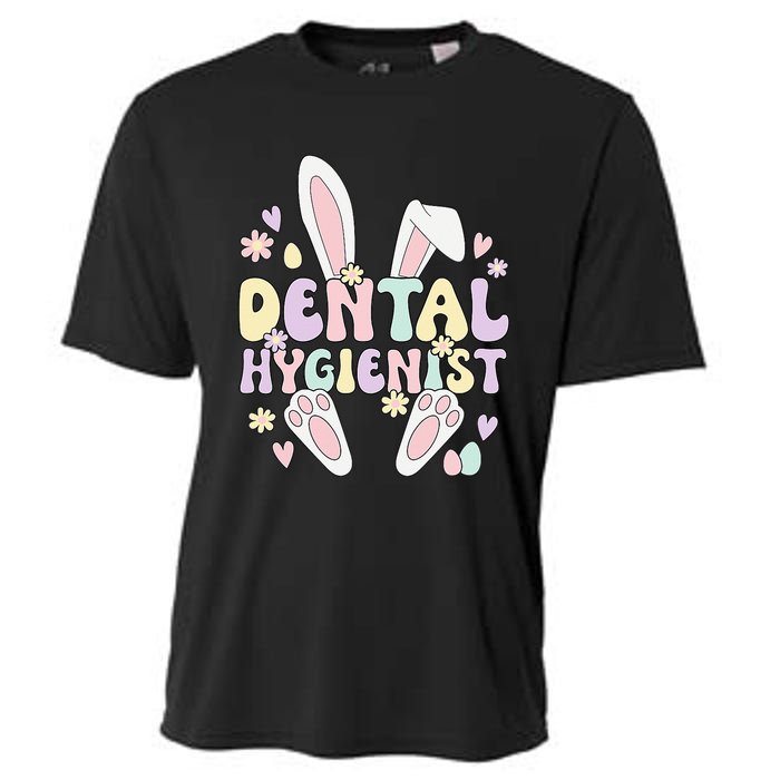 Dental Hygienist Bunny Dental Hygiene Easter Day Cooling Performance Crew T-Shirt