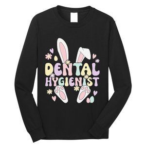 Dental Hygienist Bunny Dental Hygiene Easter Day Long Sleeve Shirt