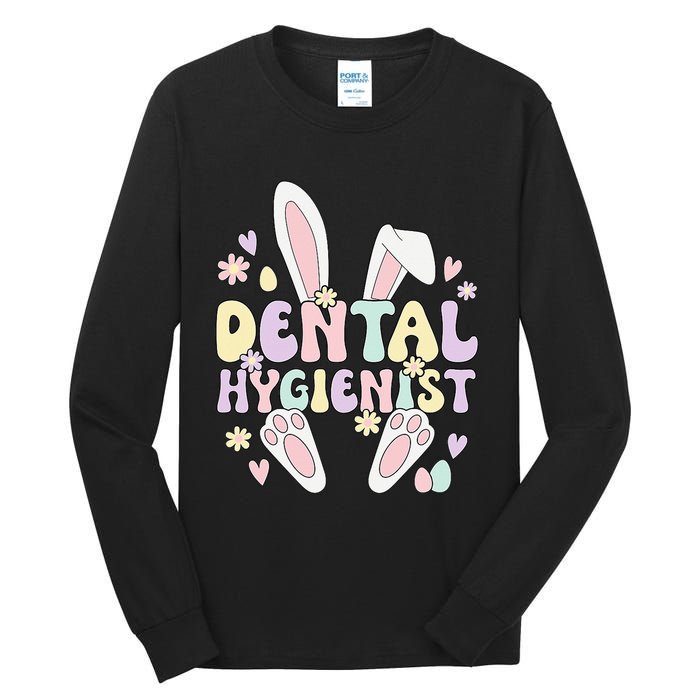 Dental Hygienist Bunny Dental Hygiene Easter Day Tall Long Sleeve T-Shirt