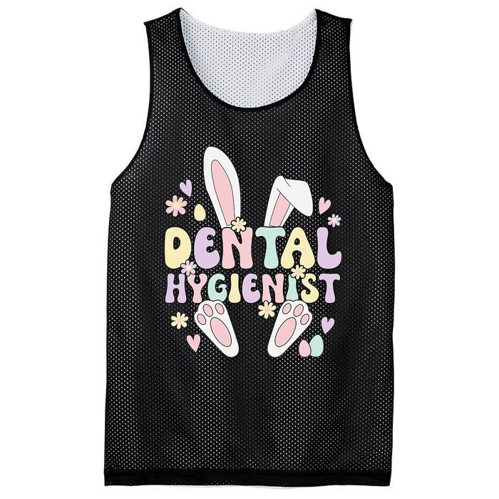 Dental Hygienist Bunny Dental Hygiene Easter Day Mesh Reversible Basketball Jersey Tank