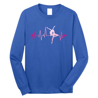 Dance Heart Beat Gift Dancing Dancer Ballet Gift Long Sleeve Shirt