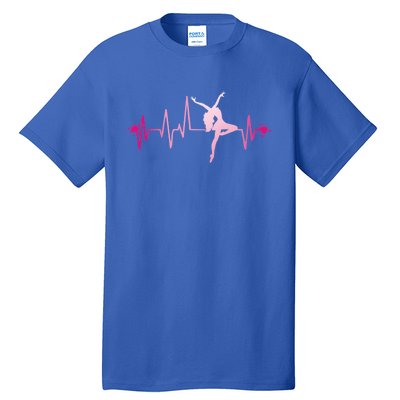 Dance Heart Beat Gift Dancing Dancer Ballet Gift Tall T-Shirt