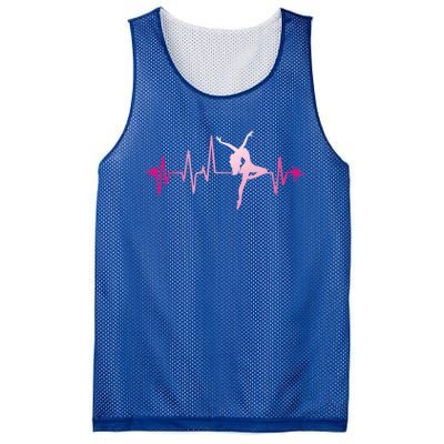 Dance Heart Beat Gift Dancing Dancer Ballet Gift Mesh Reversible Basketball Jersey Tank