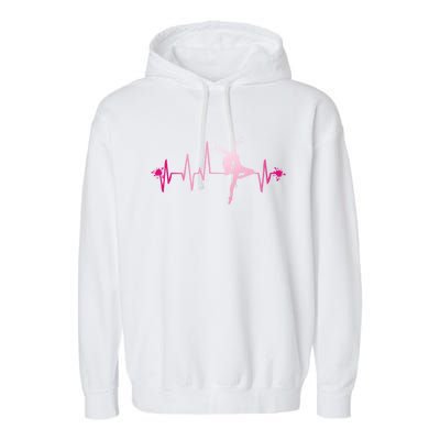 Dance Heart Beat Gift Dancing Dancer Ballet Gift Garment-Dyed Fleece Hoodie