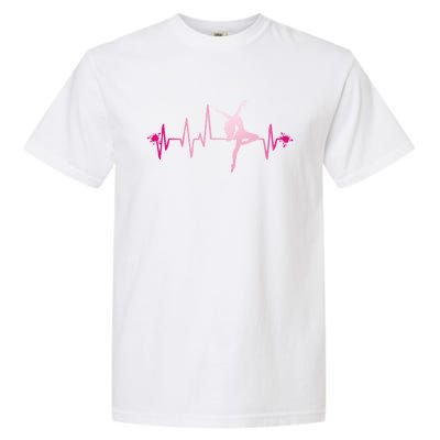 Dance Heart Beat Gift Dancing Dancer Ballet Gift Garment-Dyed Heavyweight T-Shirt