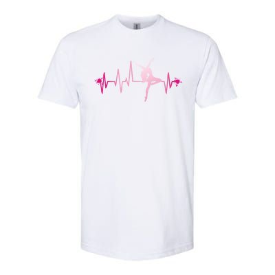 Dance Heart Beat Gift Dancing Dancer Ballet Gift Softstyle CVC T-Shirt