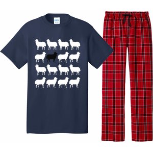 Diana Holiday Black Sheepp Memorabilia Gift Pajama Set