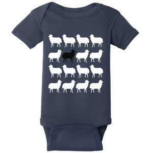 Diana Holiday Black Sheepp Memorabilia Gift Baby Bodysuit