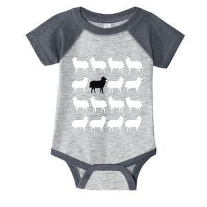 Diana Holiday Black Sheepp Memorabilia Gift Infant Baby Jersey Bodysuit