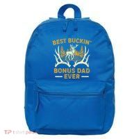 Deer Hunting Best Buckin Bonus Dad Ever Hunting Fathers Day Gift 16 in Basic Backpack