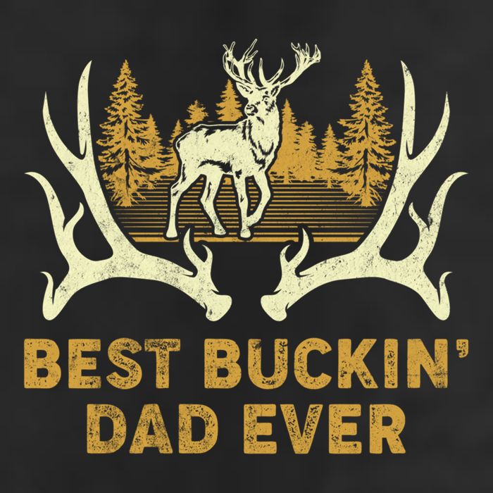 Deer Hunting Best Buckin Dad Ever Hunting Fathers Day Gift Cool Comfort Performance Bucket Hat