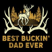 Deer Hunting Best Buckin Dad Ever Hunting Fathers Day Gift Doggie Tank