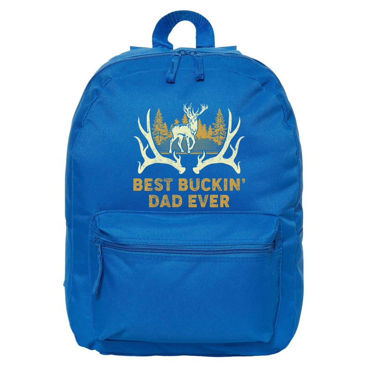 Deer Hunting Best Buckin Dad Ever Hunting Fathers Day Gift 16 in Basic Backpack