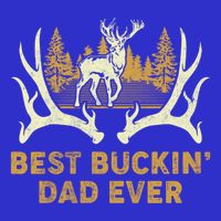 Deer Hunting Best Buckin Dad Ever Hunting Fathers Day Gift 16 in Basic Backpack