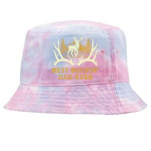 Deer Hunting Best Buckin Dad Ever Hunting Fathers Day Gift Tie-Dyed Bucket Hat