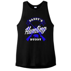 Daddys Hunting Buddy Father Son Matching Hunter Great Gift Ladies PosiCharge Tri-Blend Wicking Tank