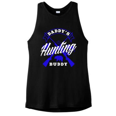 Daddys Hunting Buddy Father Son Matching Hunter Great Gift Ladies PosiCharge Tri-Blend Wicking Tank