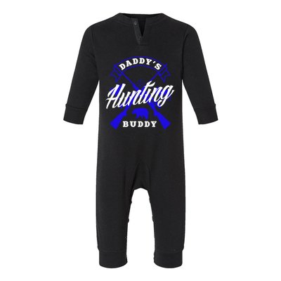 Daddys Hunting Buddy Father Son Matching Hunter Great Gift Infant Fleece One Piece