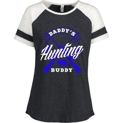 Daddys Hunting Buddy Father Son Matching Hunter Great Gift Enza Ladies Jersey Colorblock Tee