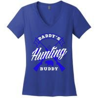 Daddys Hunting Buddy Father Son Matching Hunter Great Gift Women's V-Neck T-Shirt