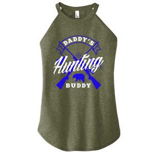 Daddys Hunting Buddy Father Son Matching Hunter Great Gift Women's Perfect Tri Rocker Tank