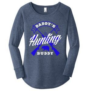 Daddys Hunting Buddy Father Son Matching Hunter Great Gift Women's Perfect Tri Tunic Long Sleeve Shirt