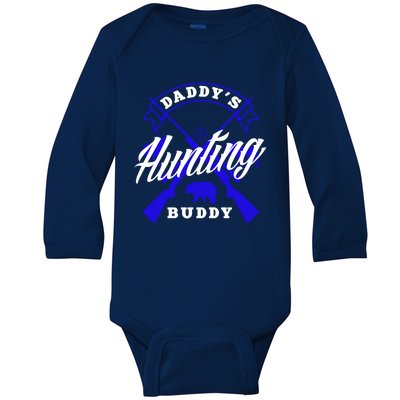 Daddys Hunting Buddy Father Son Matching Hunter Great Gift Baby Long Sleeve Bodysuit