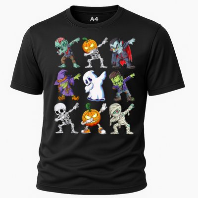 Dabbing Halloween Boys Skeleton Zombie Scary Pumpkin Mummy Performance Shirt