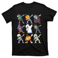 Dabbing Halloween Boys Skeleton Zombie Scary Pumpkin Mummy T-Shirt