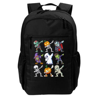 Dabbing Halloween Boys Skeleton Zombie Scary Pumpkin Mummy Daily Commute Backpack