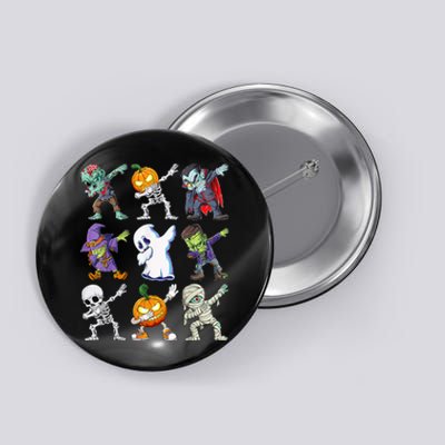 Dabbing Halloween Boys Skeleton Zombie Scary Pumpkin Mummy Button