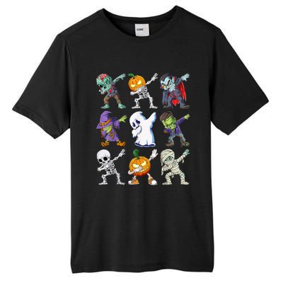 Dabbing Halloween Boys Skeleton Zombie Scary Pumpkin Mummy Tall Fusion ChromaSoft Performance T-Shirt