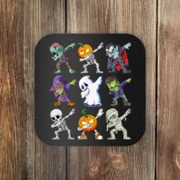 Dabbing Halloween Boys Skeleton Zombie Scary Pumpkin Mummy Coaster