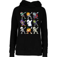 Dabbing Halloween Boys Skeleton Zombie Scary Pumpkin Mummy Womens Funnel Neck Pullover Hood