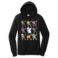 Dabbing Halloween Boys Skeleton Zombie Scary Pumpkin Mummy Women's Pullover Hoodie