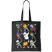 Dabbing Halloween Boys Skeleton Zombie Scary Pumpkin Mummy Tote Bag