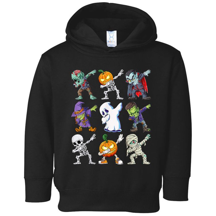 Dabbing Halloween Boys Skeleton Zombie Scary Pumpkin Mummy Toddler Hoodie