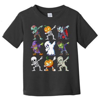 Dabbing Halloween Boys Skeleton Zombie Scary Pumpkin Mummy Toddler T-Shirt