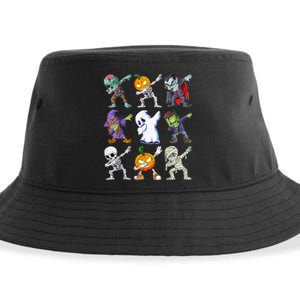 Dabbing Halloween Boys Skeleton Zombie Scary Pumpkin Mummy Sustainable Bucket Hat