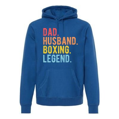 Dad Husband Boxing Legend Combat Sport Retro Boxer Dad Gift Premium Hoodie