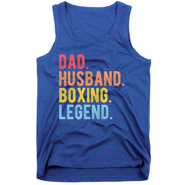 Dad Husband Boxing Legend Combat Sport Retro Boxer Dad Gift Tank Top