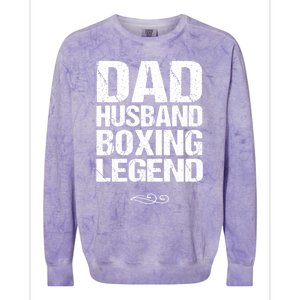 Dad Husband Boxing Legend Cool Gift Martial Arts Gift Colorblast Crewneck Sweatshirt