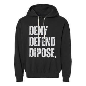 Dark Humor Boss Ceo Defend Deny Adult Like Garment-Dyed Fleece Hoodie