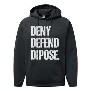 Dark Humor Boss Ceo Defend Deny Adult Like Performance Fleece Hoodie