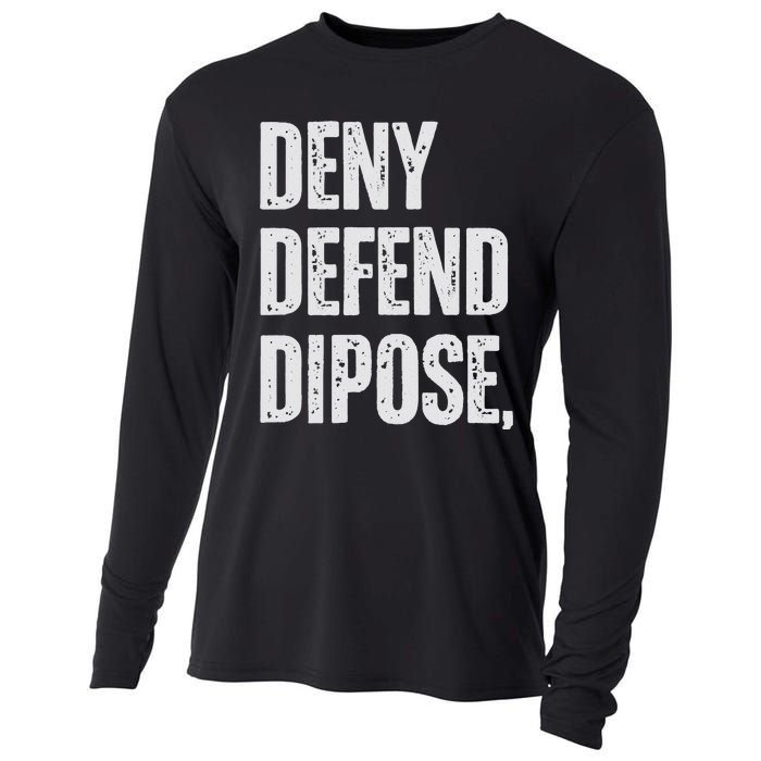 Dark Humor Boss Ceo Defend Deny Adult Like Cooling Performance Long Sleeve Crew