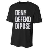 Dark Humor Boss Ceo Defend Deny Adult Like Performance Sprint T-Shirt