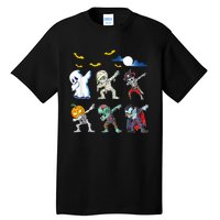 Dabbing Halloween Boys Skeleton Zombie Scary Pumpkin Mummy Tall T-Shirt