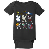 Dabbing Halloween Boys Skeleton Zombie Scary Pumpkin Mummy Baby Bodysuit