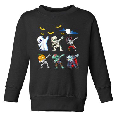 Dabbing Halloween Boys Skeleton Zombie Scary Pumpkin Mummy Toddler Sweatshirt